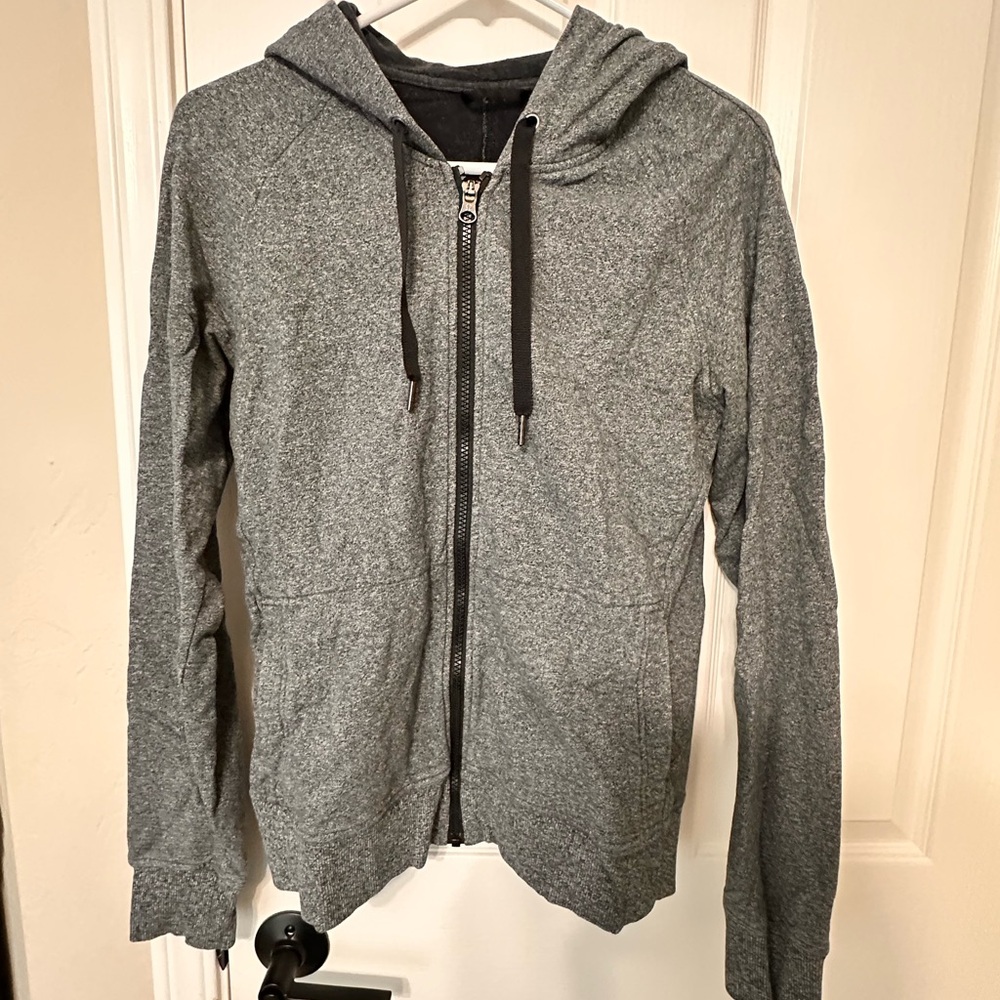 Lululemon Full-Zip Hoodie – Size 8 – Heather Grey / Used